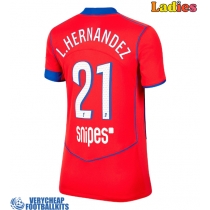 Paris Saint-Germain Lucas Hernandez #21 Replica Third Shirt Ladies 2025-26 Short Sleeve